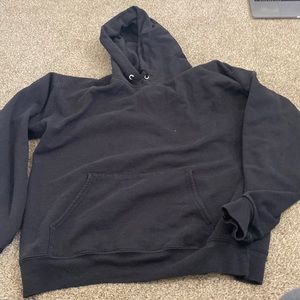 BLACK PLAIN HOODIE